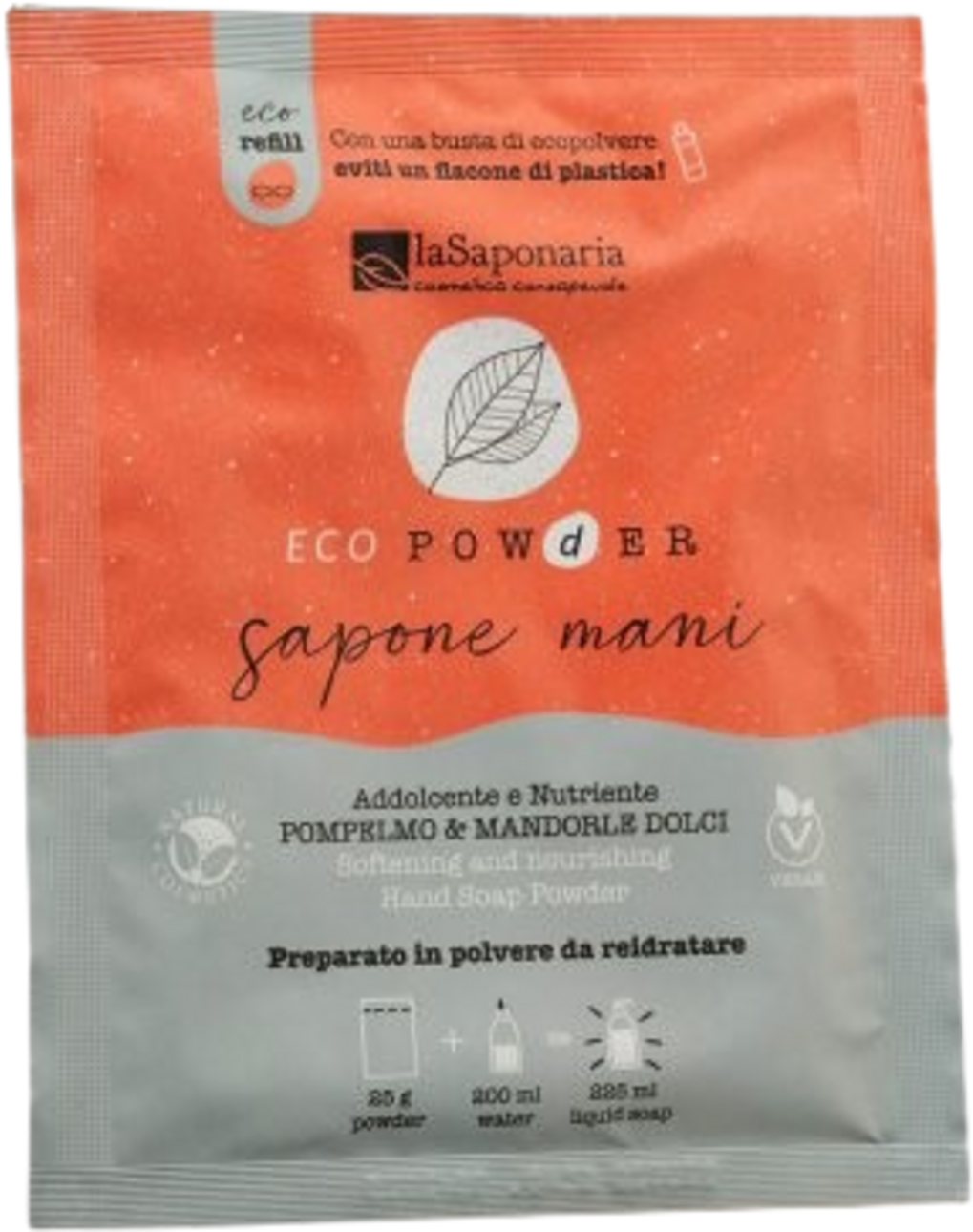 La Saponaria EcoPowder Grapefruit-Handseife in Pulverform 25 gr