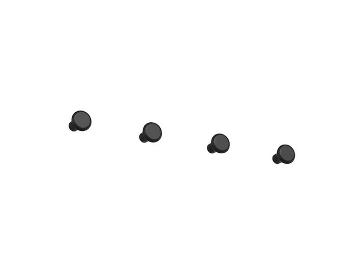Essem Design Crochet petit Classic, lot de 4 Noir