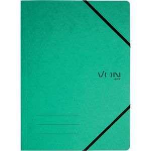 VON-Leitz Eckspanner 30110055, A4, Karton, grün