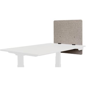 Luxor Tischtrennwand RCLM-SP-MG, grau, Akustik-Trennwand mit Filzbezug, 60 x 60cm