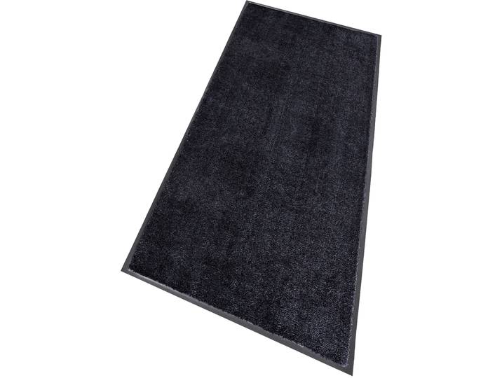 Läufer Miami Uni Gr. 17, grau (anthrazit), B:67cm H:7mm L:150cm, Kunstfaser, SCHÖNER WOHNEN-KOLLEKTION, Teppiche, Läufer, Schmutzfangläufer, Schmutzfangteppich, Schmutzmatte, waschbar