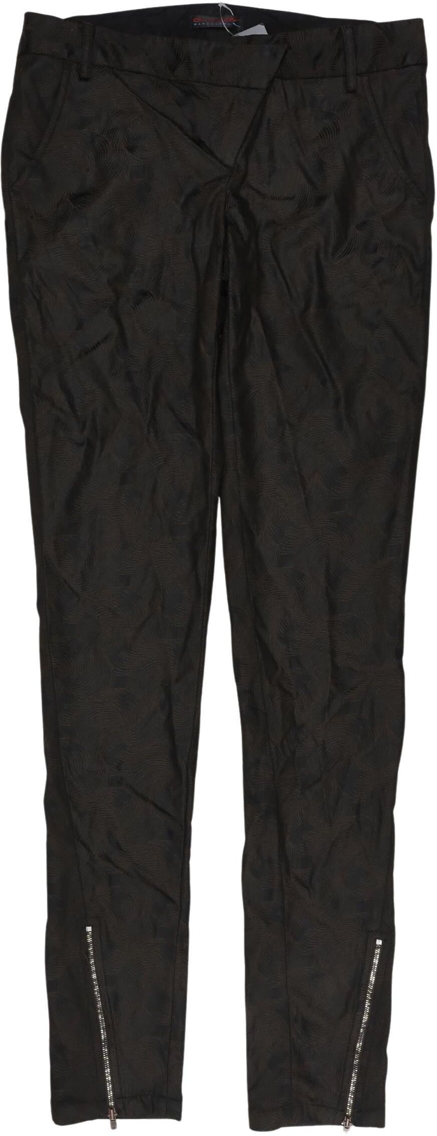 Custo Barcelona Damen Stoffhose, Schwarz, Gr. EU 30 (IT 36), Viskose / Elasthan / Synthetik - Second Hand
