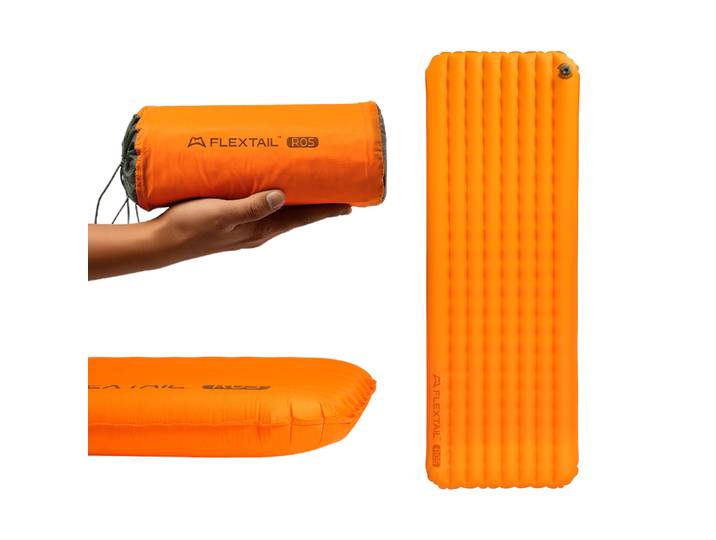 FLEXTAIL TINY MATTRESS PLUS 2 – Matelas de camping isolé ultraléger de 196 cm, matelas pneumatique compact 4 saisons pour le camping, la randonnée