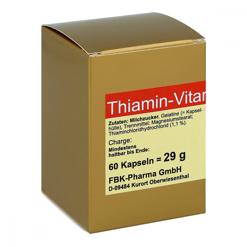 FBK-Pharma GmbH Thiamin Kapseln Vitamin B1 00574072
