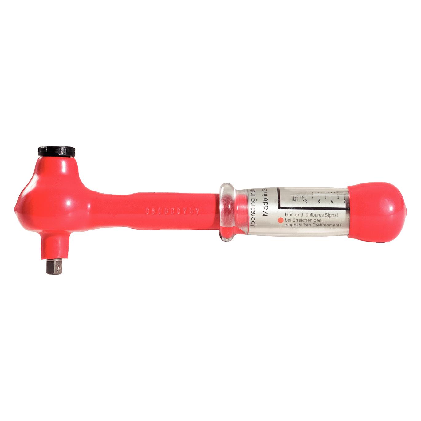 KS Tools Mini Drehmomentschlüssel mit Schutzisolierung+Umschalt-Ratschenk, 1/2", 5-25 Nm (1/2", 5 - 25 Nm) (117.1185)