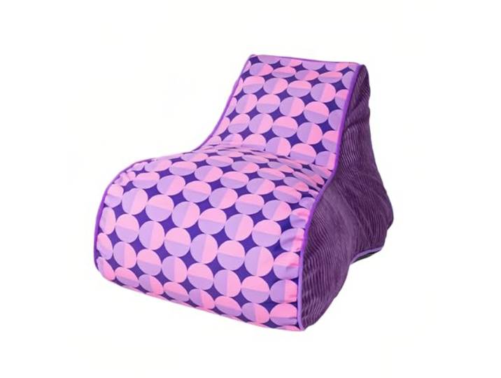 Xumh2024-3 Sitzsack Liegender Lazy Sofa Sitzsack, einzelner Tatami-Bodenstuhl mit Rückenlehne for Zuhause(Purple,Klein)