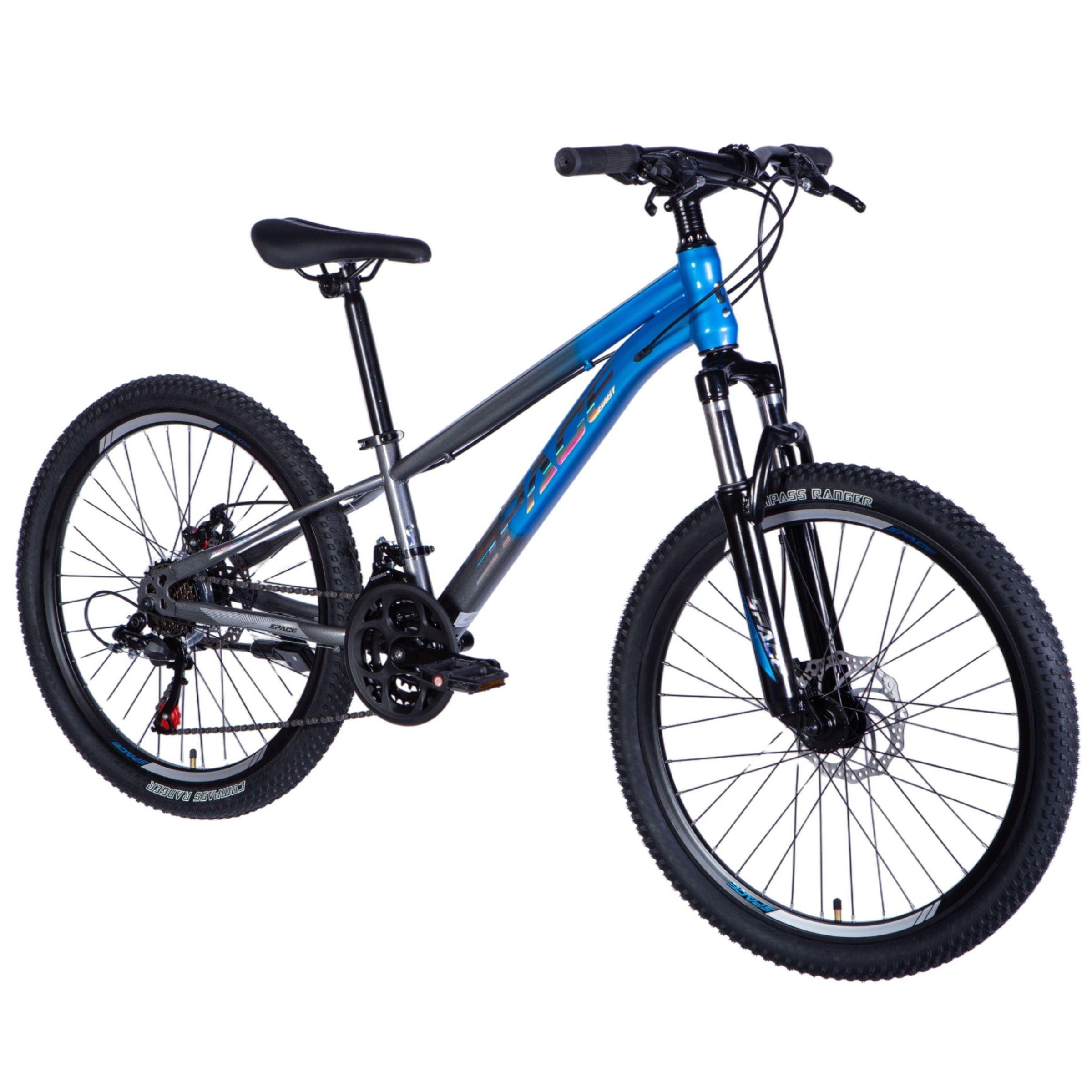 Kinderfahrrad Mars, 24", 130-160 cm, 21-Gang, Blau/Grau