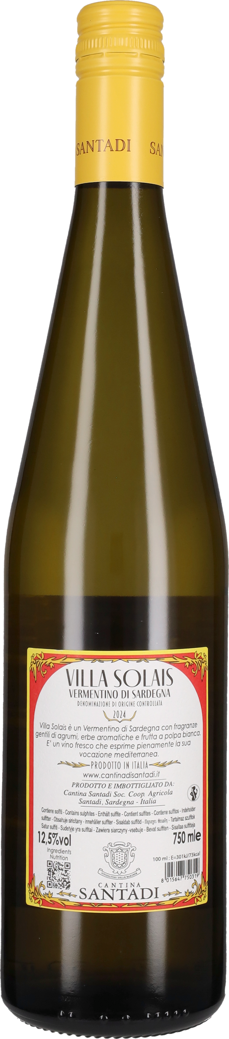 Vermentino di Sardegna 'Villa Solais' Santadi 2025