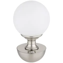 Tischleuchte LED Tischlampe Touchdimmer Beistelllampe Schlafzimmerlampe Nickel