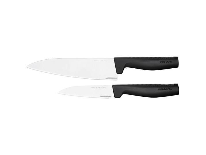 Fiskars Ensemble couteau de cuisine et couteau à légumes Hard Edge 2 pièces
