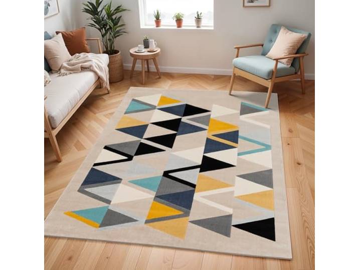 Livabliss Delaney Marietta Teppich 120x170 cm – Beige, Gelb, Blau