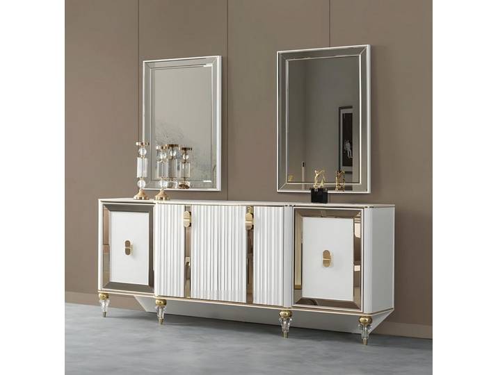 JVmoebel Sideboard Elegantes Designer Sideboard mit Spiegeloberfläche in Luxus-Optik
