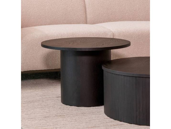 LABEL51 Salontafel Oliva - Zwart - Eiken - 60 cm