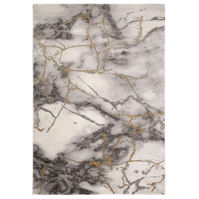 Teppich OTTO HOME "Juliet" Gr. 2, gold, B:80cm H:12mm L:150cm, Kunstfaser, Teppiche, Teppich, modernes Marmor-Design, Kurzflor, pflegeleicht, weich