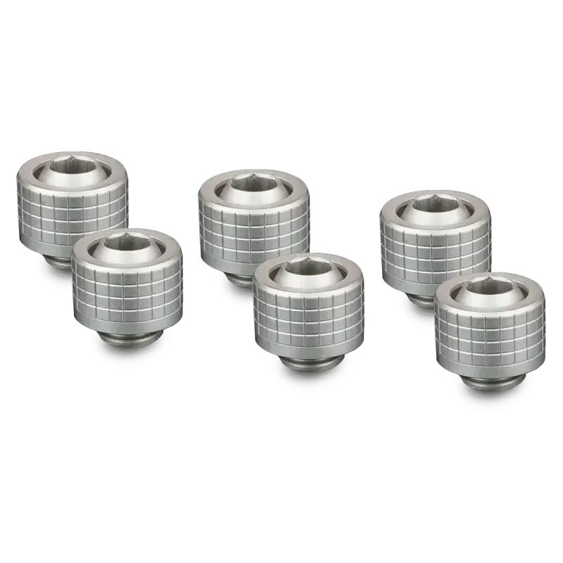 Thermal Grizzly DeltaMate Fitting - ST13 Matt Nickel 6er-Pack