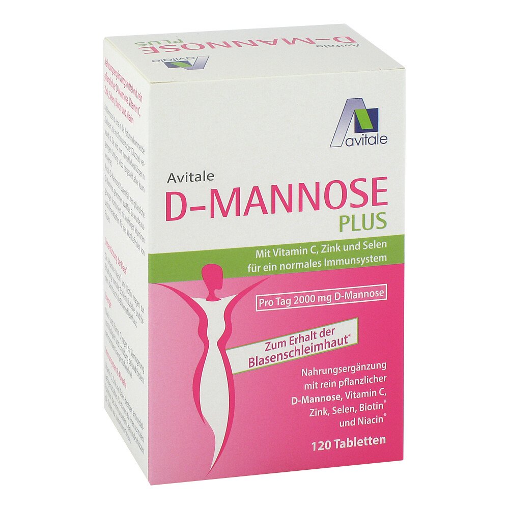 Avitale GmbH D-Mannose Plus 2000 mg Tabletten mit Vitamine und Mineralstoffe 15743830