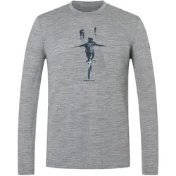 Super Natural, Herren, Funktionsshirt, Freedom On Wheels (M), Grau, M