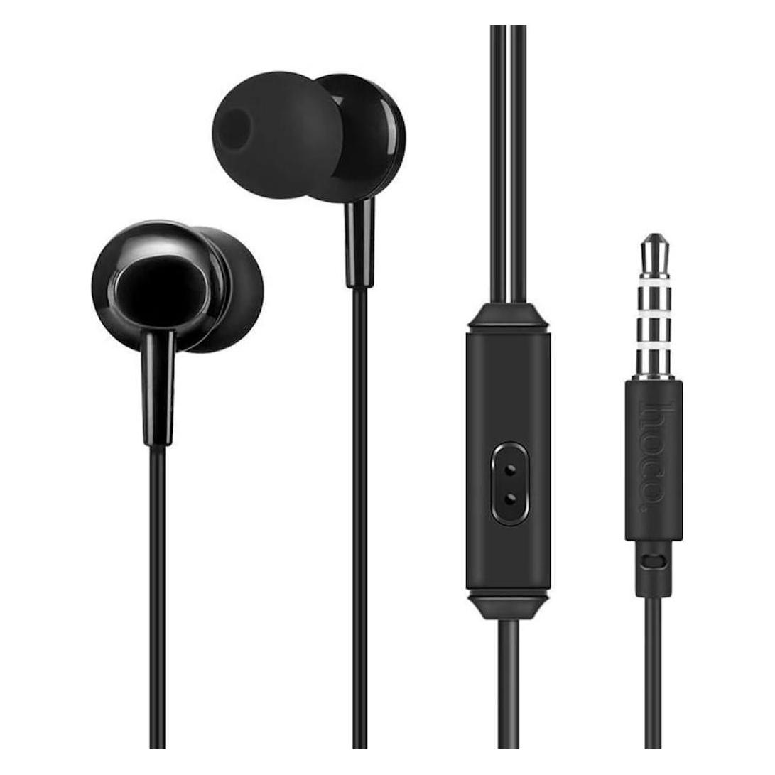 Hoco Kabelgebundene Kopfhörer Ohrhörer Klinke 3,5 mm mit Mikrofon M14 schwarz (Kabelgebunden) (6957531049326)