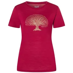 Super Natural, Damen, Sportshirt, W Tree Of Knowledge Tee, Rot