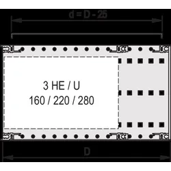Schroff X-Abdeckblech EMC 24560051 (VE2)