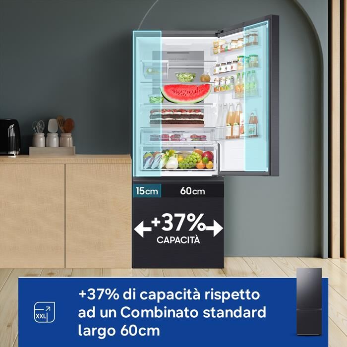 Samsung Frigorifero Combinato Rb53dg706ab1ef F1rst75 Ai-antracite