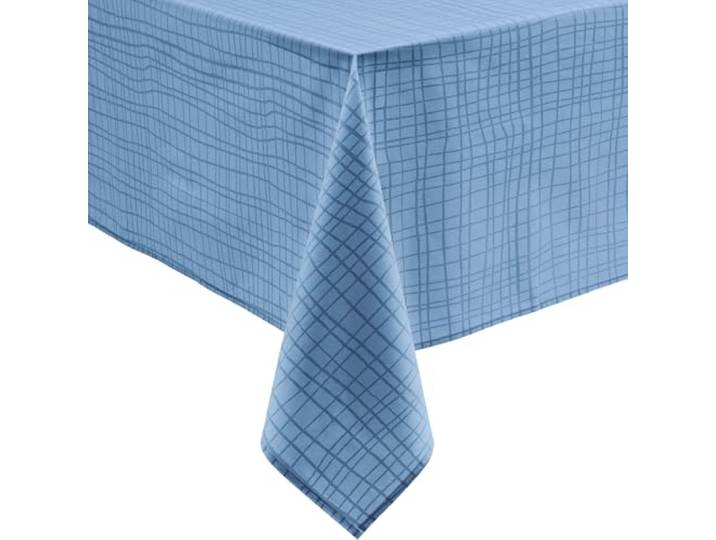 REDBEST abwaschbare Tischdecke Pasadena blau Größe 110x140 cm, Tischläufer, Karo, pflegeleicht