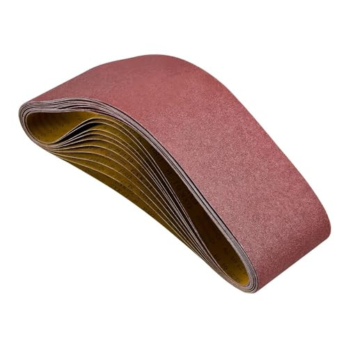 VEVOR Schuurbanden 10 stuks, 80 korrel, B: 15,2 cm, L: 122,9 cm, voor hout en metaal