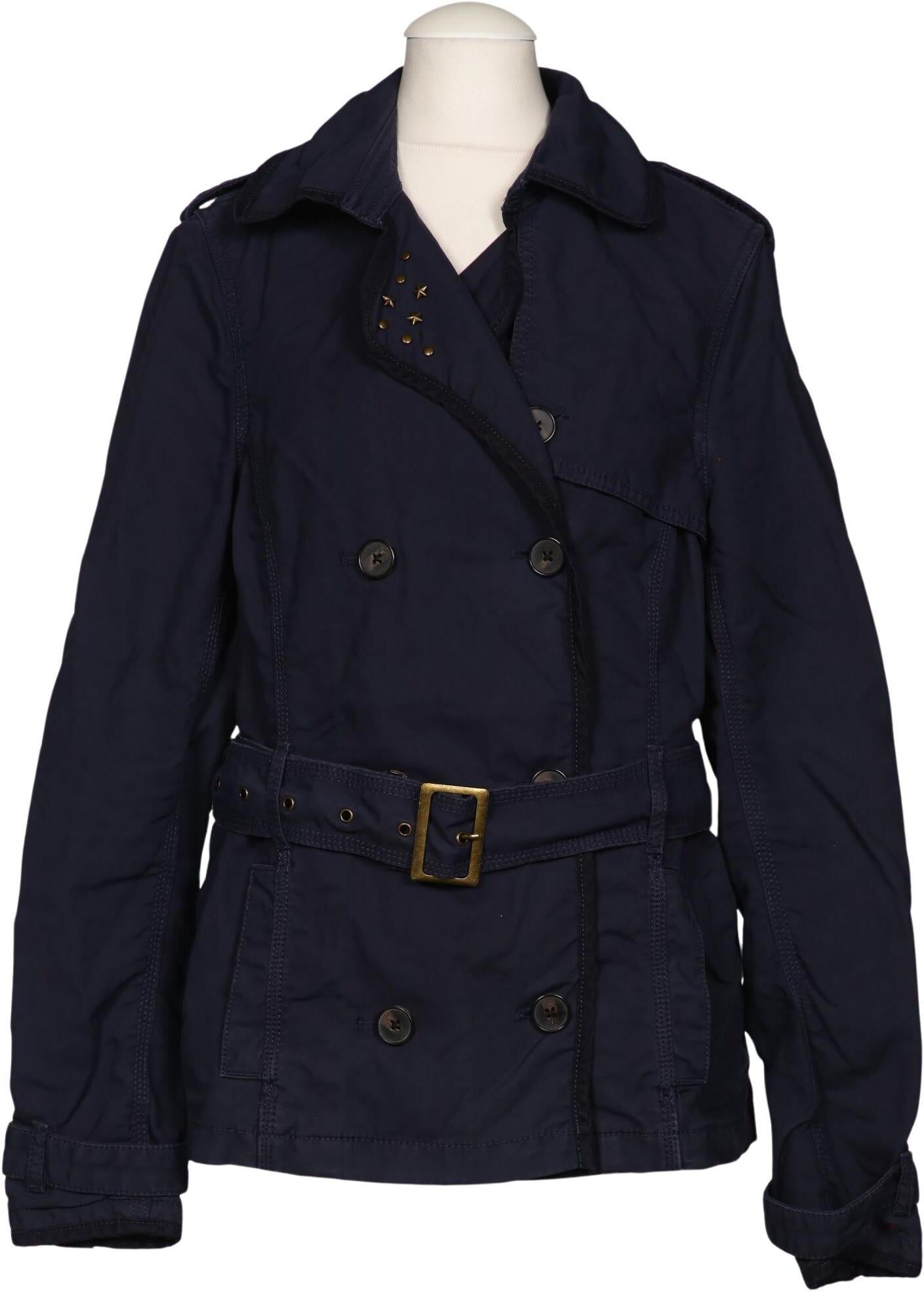 Hilfiger Denim Damen Jacke, Marineblau, Gr. S, Baumwolle - Second Hand