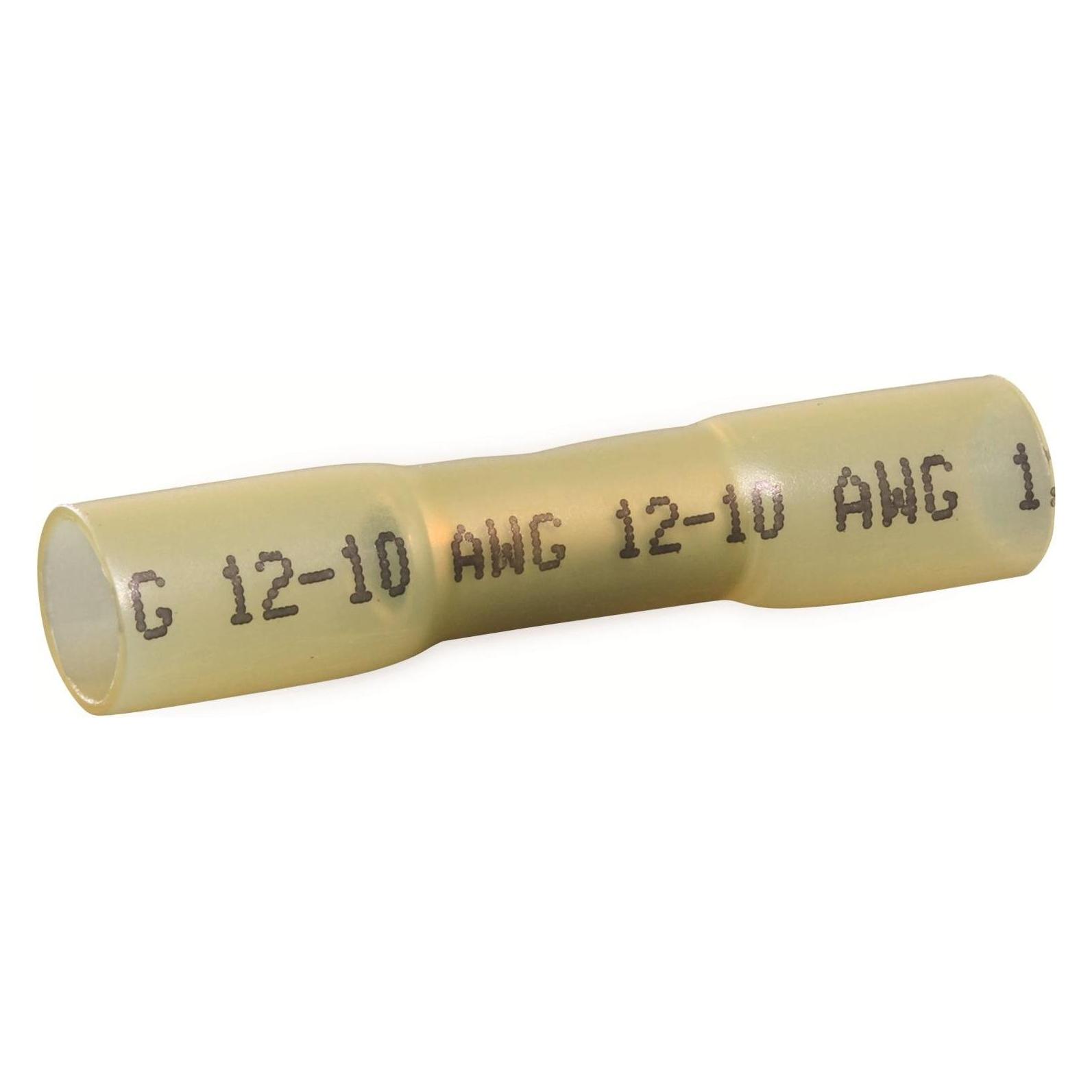 Quadrios 22C465 Stossverbinder mit Schrumpfschlauch 4 mm² 6 mm² Vollisoliert Gelb 1 Set (22C465)