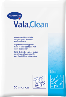 PAUL HARTMANN AG VALACLEAN Film Einmal-Waschhandschuhe 50 St 03127646