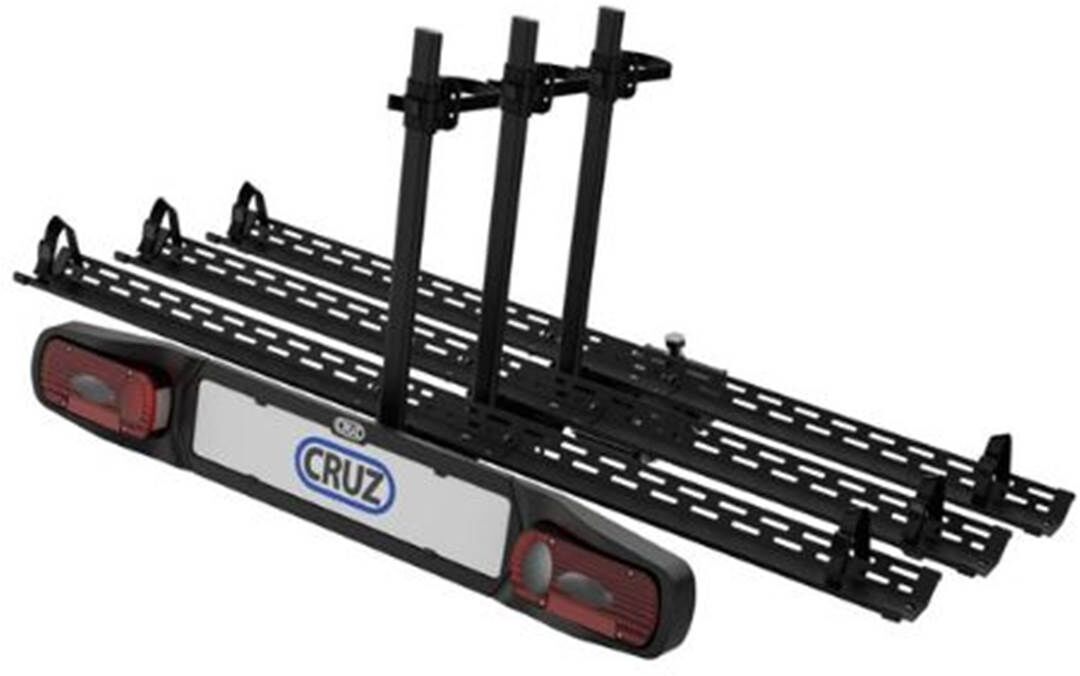 Cruz Porta-bicicletas com plataforma de reboque - 3 bicicletas