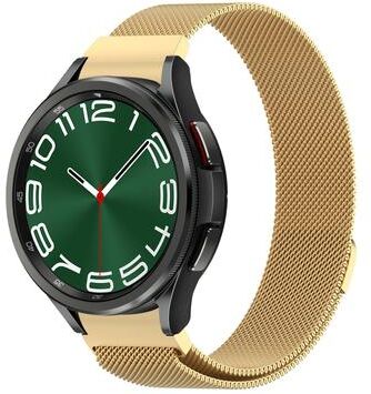 Everyday Crate Samsung Galaxy Watch 6 Classic Milanese Watch Band Magnetic Metal Watch Band gold