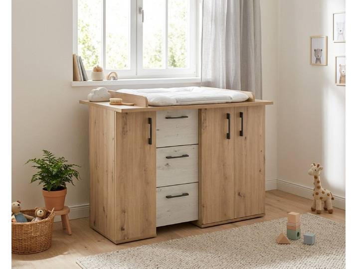 SKS-Online Kommode Nino, Wickelkommode LBH 127x45x93 cm