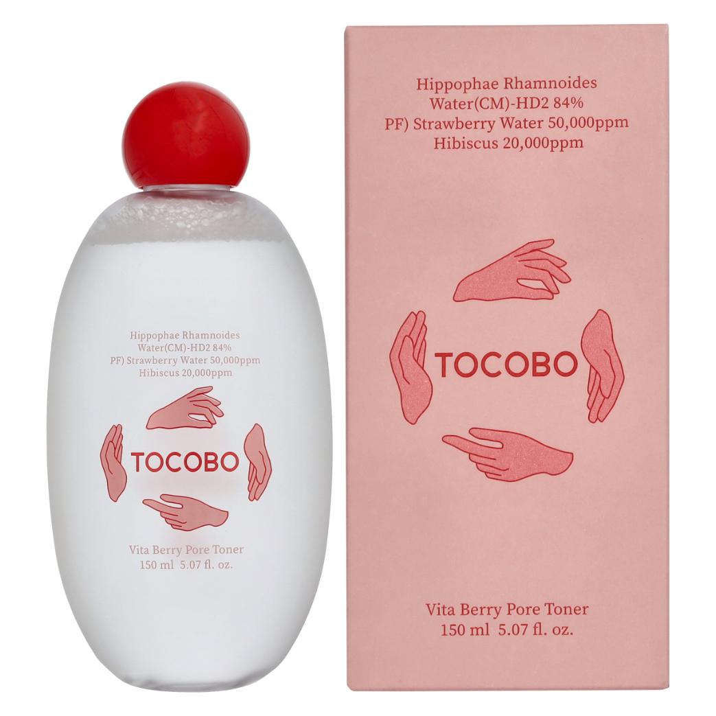 Tocobo Vita Berry Pore Toner 150ml - Vitamin-Gesichtswasser für fettige & Mischhaut (Gesichtswasser, 150 ml) (TCO-06006)