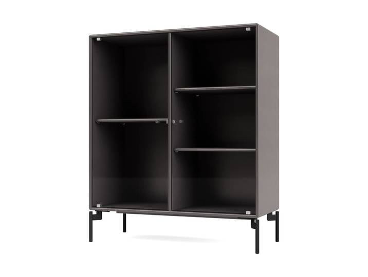 Montana Ripple II Vitrinenschrank 69,6x82,2x30 cm Coffee-Beine black