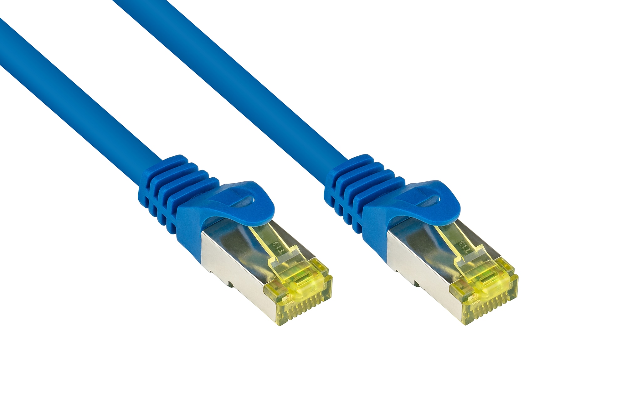 Good Connections Patchkabel mit Cat. 7 Rohkabel S/FTP 0,25m blau 8070R-003B