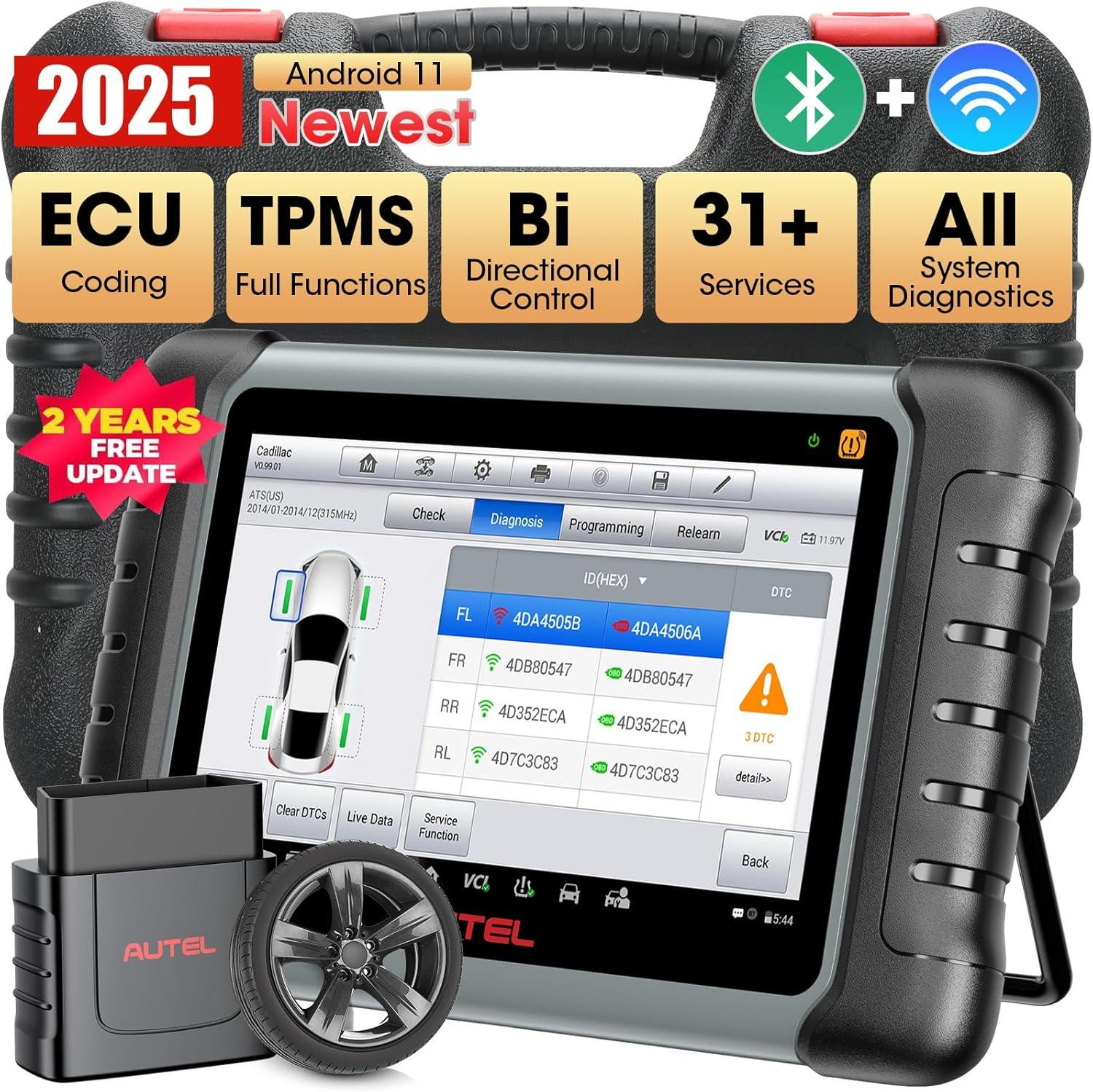 MaxiPRO MP808S-TS Scanner - Bidirectionele Diagnose Tool met TPMS en ECU Coding