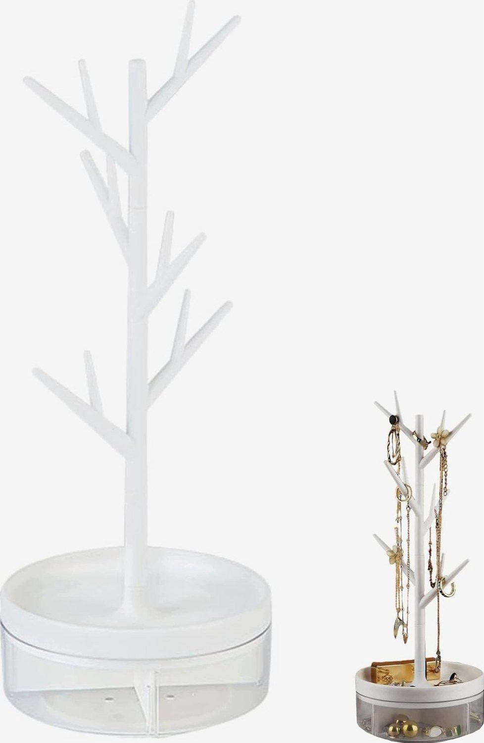 Draaiende Sieraden Organizer met Levensboom Decoratie voor op je Kaptafel