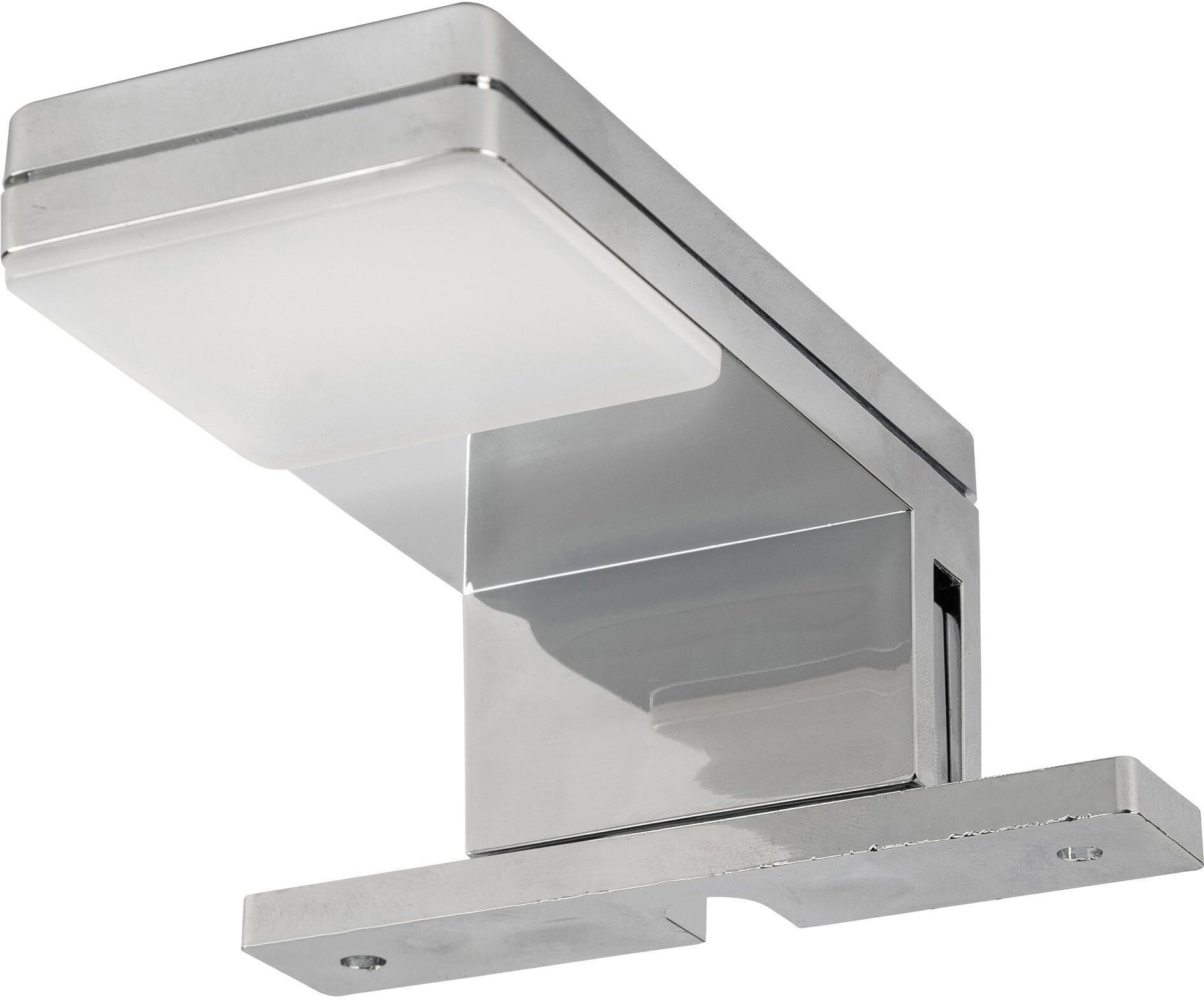 Bluehome LAMPADA IP44 LED 3,5W SQUADRATA IN ABS FINITURA CROMO 6000K PER SPECCHI