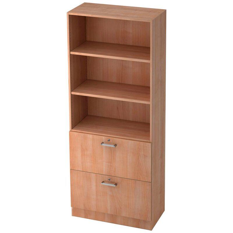 HAMMERBACHER Regalschrank 7300 CE nussbaum V7300/N/N/CE