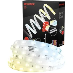 Briloner, LED Streifen, BL7000 Ergänzungs-Set CCT LED Stripe, 448xLED, 4m (Kaltweiss, Warmweiss, 400 cm, Indoor)