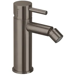 Herzbach design ix pvd Bidetarmatur mit ablauf black steel, Black Steel, 21.133600.1.40 21.133600.1.40