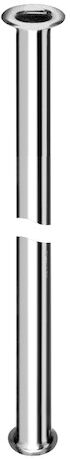 Schell Kupferrohr avec sertissage 500070699 10x1000mm, chrome, pour 3/8 "x1 / 2"