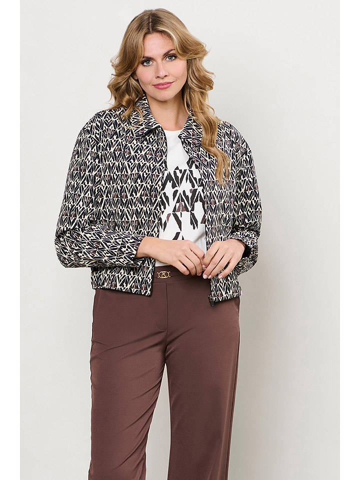 &Co Woman Blouson "Paloma" in Schwarz/ Creme - L