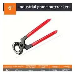 Inspired Finds Multifunctional Nail Puller And Cutting Pliers Heavy Duty Woodworking Staple Remover & Cat Claw Tool 1pc 6 Nutcracker