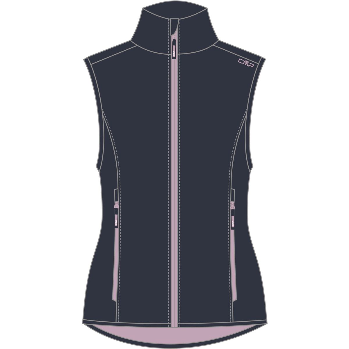 CMP KID G Vest antracite-dawn pink (16UV) 92 31A5025-16UV-92