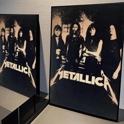Uplifted Finds Metallica Classics Band Poster   Heavy Metal Music Icon Wall Sticker For Living Room & Bar 2 20 X 25 Cm No Frame