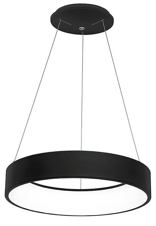 Rossini Illuminazione Chopin LED-pendellamp, zwart, 60W, 3000K, 6580 lm, IP20