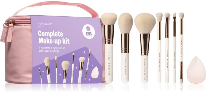 BrushArt Basic Complete Make-up kit Kit de pinceaux avec pochette