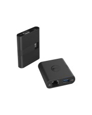 Dell USB Typ-C HDMI/VGA/Ethernet/USB 3.0 Schwarz Kabelschnittstellen-/adapter DA200 Adapter Type-C to HDMI / VGA / Ethernet / USB3.0 (YRPDK)